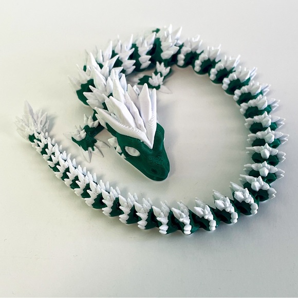 Other - 3D Printed Articulated Dragon – 12” – Handmade Fantasy Fidget